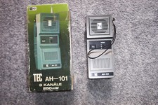 vintage funkgerät Sprechfunkgerät TEC AH-101 mit OVP handfunkgerät 3 kanäle quar