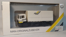 Herpa MAN M 90 Lkw Pritsche Plane Werbemodell MAN Originalzubehör 1:87 OVP