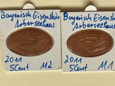 1  Satz Elongated Coins  Bayer. Eisenstein  Arberseehaus    2M komp.  EX Motive