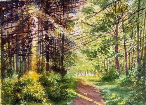 Aquarellbild original 32x24 - aquarellbild,