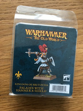 Bretonia Bretonen Paladin hammer  / Bretonnian Grail Knight Champion Zinn OOP