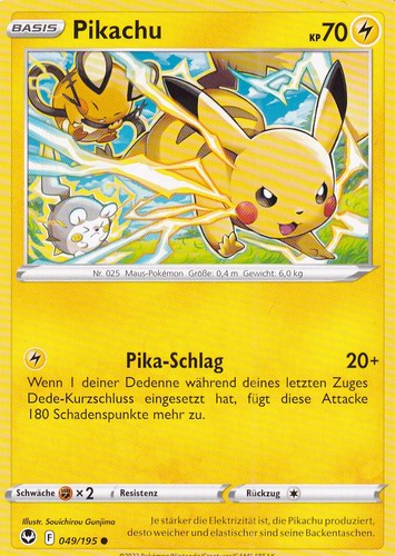 Pikachu 049 195 silberne - pikachu,