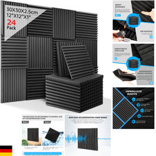 Kuchoow Akustikmatte | 30x30 cm | Schallabsorber für Studio