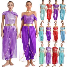 Damen Pailletten Bauchtanz