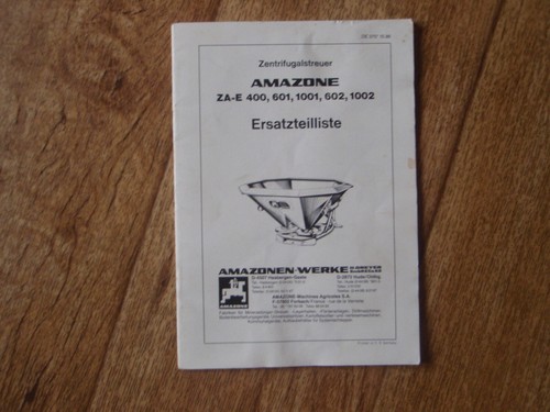 Ersatzteilliste amazone - ersatzteilliste,