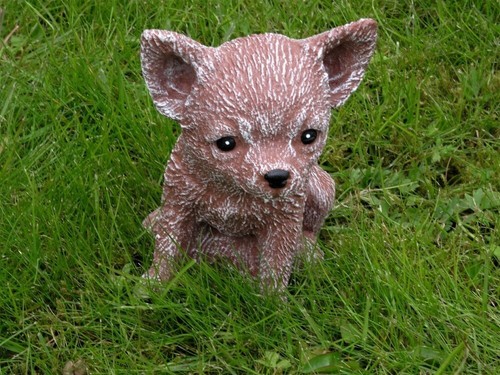 Steinfigur tierfigur hund - steinfigur,