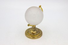 Kleiner Glasglobus Briefbeschwerer Glas-Weltkugel Paperweight Metall Glas geraut
