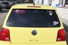VW Lupo 6X Heckklappe Klappe Kofferraumklappe Scheibe gelb LD1B Spoiler Tuning 