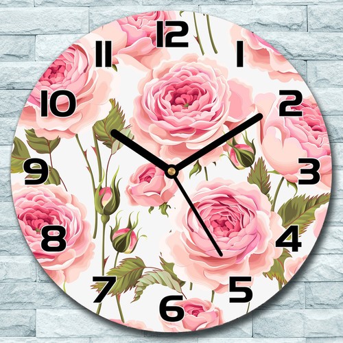 Wanduhr aus glas rund 30 - fi,