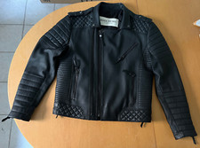 Boda Skins Kay Michaels Tall Black Hardware Mens Jacket 100% Lamb Leather XL MEN