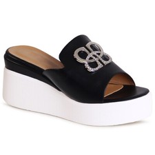 Damen Keil Sandaletten XXL