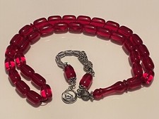 🔥🧿Tesbih Blok Zar Gümüs Püskül/Rosary/Gebetskette/Mehmet Emin Ceylan İşcilik