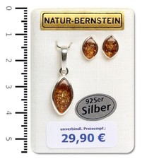 Natur Bernstein Set Ohrringe