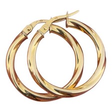 Creolen Ohrringe 585 Gelbgold