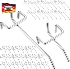 50 Edelstahl Lochwandhaken Set