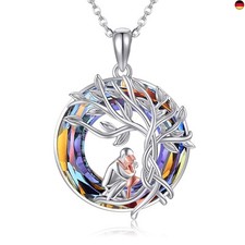 DAYLINLOVE Vater Tochter Kette 925er Sterling Silber Halsmit Anhänger An Meine 