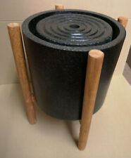 Heissner Gartenbrunnen Wasserspiel+LED, Zimmerbrunnen, Luftbefeuchter, Holz