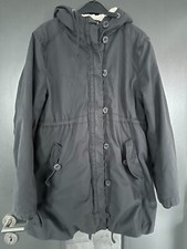 H & M, dunkelgrauer Parka mit Teddyfutter, Gr. 42, L@@K !