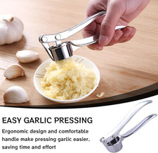 Knoblauchpresse Edelstahl – Knoblauchzerkleinerer & Crusher – Spülmaschinengeeig