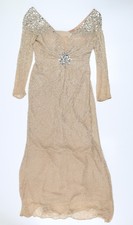 Sherri Hill Damen beige