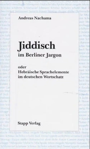 Jiddisch berliner jargon - jiddisch,