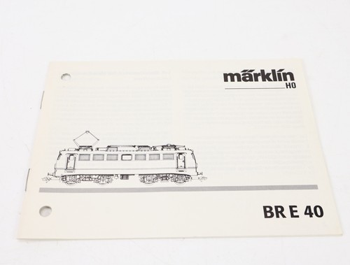 Märklin anleitung - märklin, h0