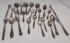 ca. 900 g versilbertes Besteck Löffel / Gabel 90 ( R.K + W&B + Patent usw. )