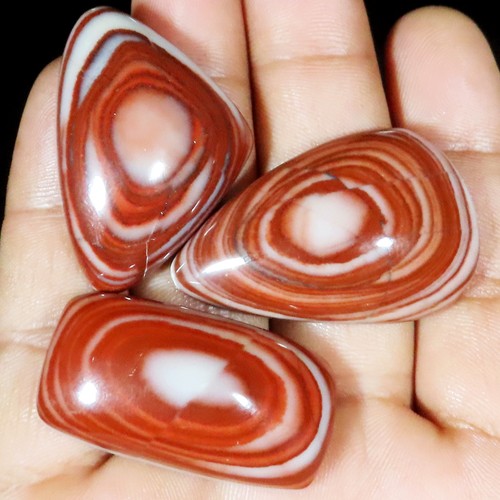 Rotes auge achat cabochon - rotes,