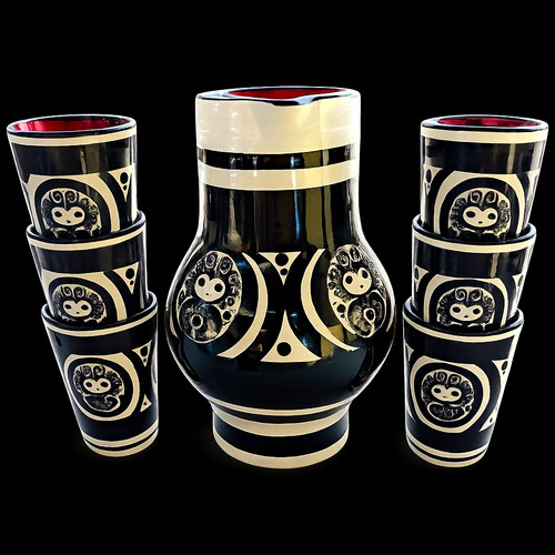 Schramberg karaffe keramik set - schramberg,