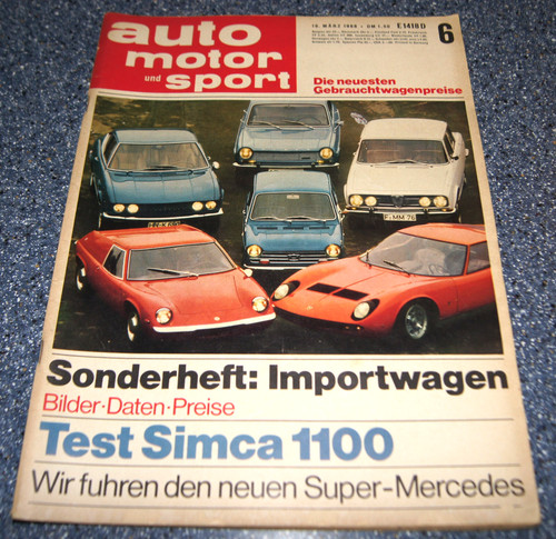 Ams 1968 mercedes - mercedes, 300