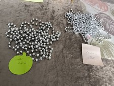 Perlenkette Weihnachtsbaum Perlengirlande Weihnachten Christbaumkette silber