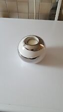 Teelichthalter Kugel silber weiss 11cm Keramik 2er Casablanca Creole