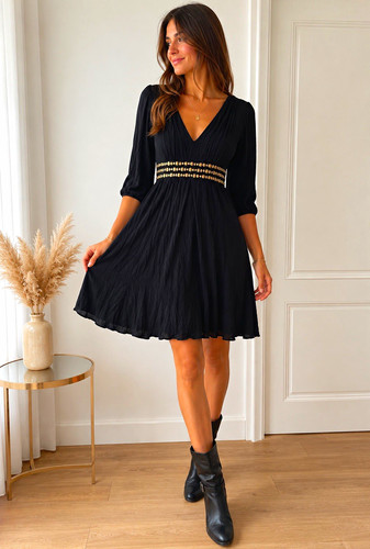 Khujo damen kleid schwarz - khujo,