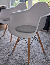 Esszimmer-/Konferenzschalenstuhl | `Scandinavian Loft Design` | 6er Set | weiss