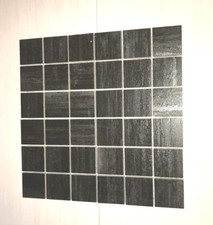 0,36 m² Wandmosaik Natursteinfliesen Bad Dusche Küchenspiegel WC braun grau