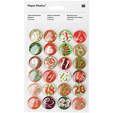 Gw93a1 adventskalender buttons - gw93a1,