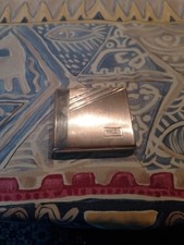 altes Zigarettenetui versilbert Alpaka-Silber