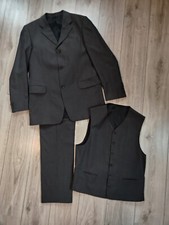 Herrenanzug, anthrazit, 3-teilig, Gr. 102/42L, Top!!!