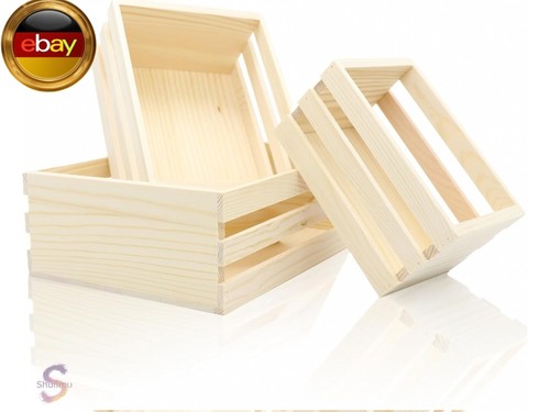 3pcs holzkiste klein vintage - 3pcs,