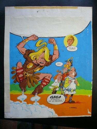 Gouache originale norbert - gouache,