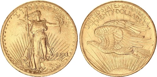 Usa dollar gold 1908 st - gold,