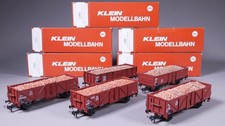 H0 DC Klein Modellbahn SoSe41 5x Güterwagen DB Rübentransport in OVP #CK_396
