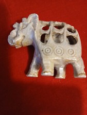 Speckstein elefant - speckstein,