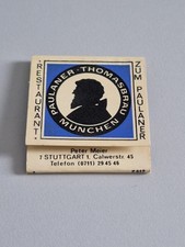 Streichholzheftchen, Paulaner