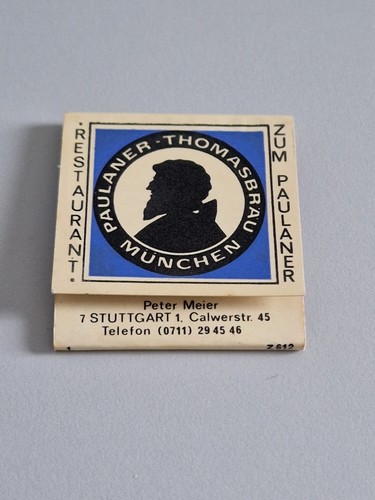 Streichholzheftchen paulaner - streichholzheftchen,,