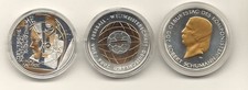 3 x 10 Euro Gedenkmünzen