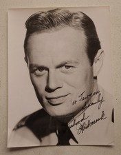 Richard Widmark Original Autogramm signiert Hollywood Western Legende selten rar