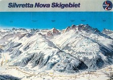 Gaschurn Vorarlberg Übersichtkarte Silvretta Nova Skigebiet