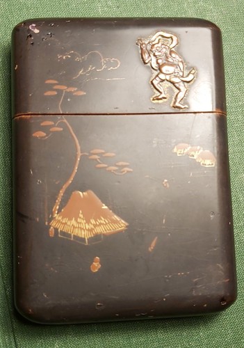 Antik japan visitenkarten etui - antik,