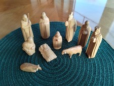 Erzgebirge DDR Schneeberg Krippenfiguren Holz Besonders Ausdrucksstark. Unikat